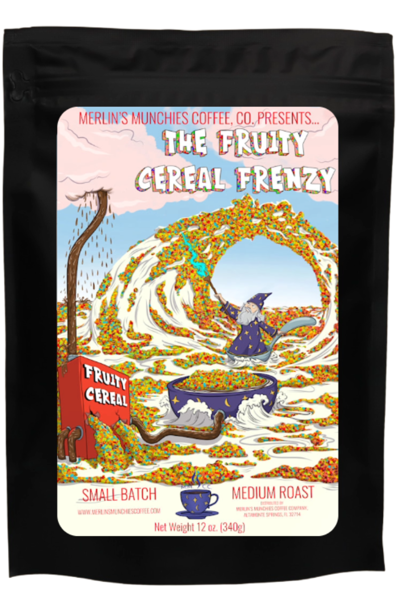 The Fruity Cereal Frenzy Flavored Coffee 12 oz – Merlin's Munchies
