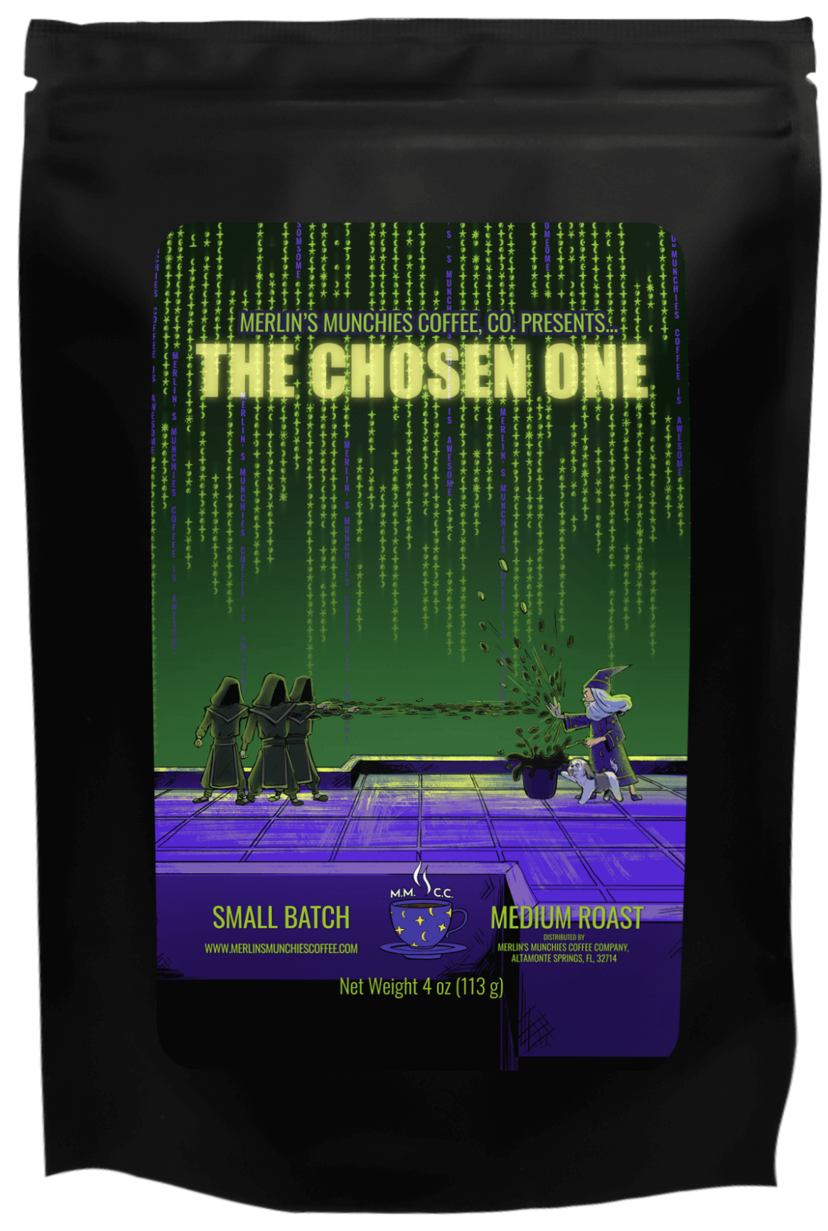PRODUCT SAMPLE PACKS – Merlin's Munchies Coffee Company