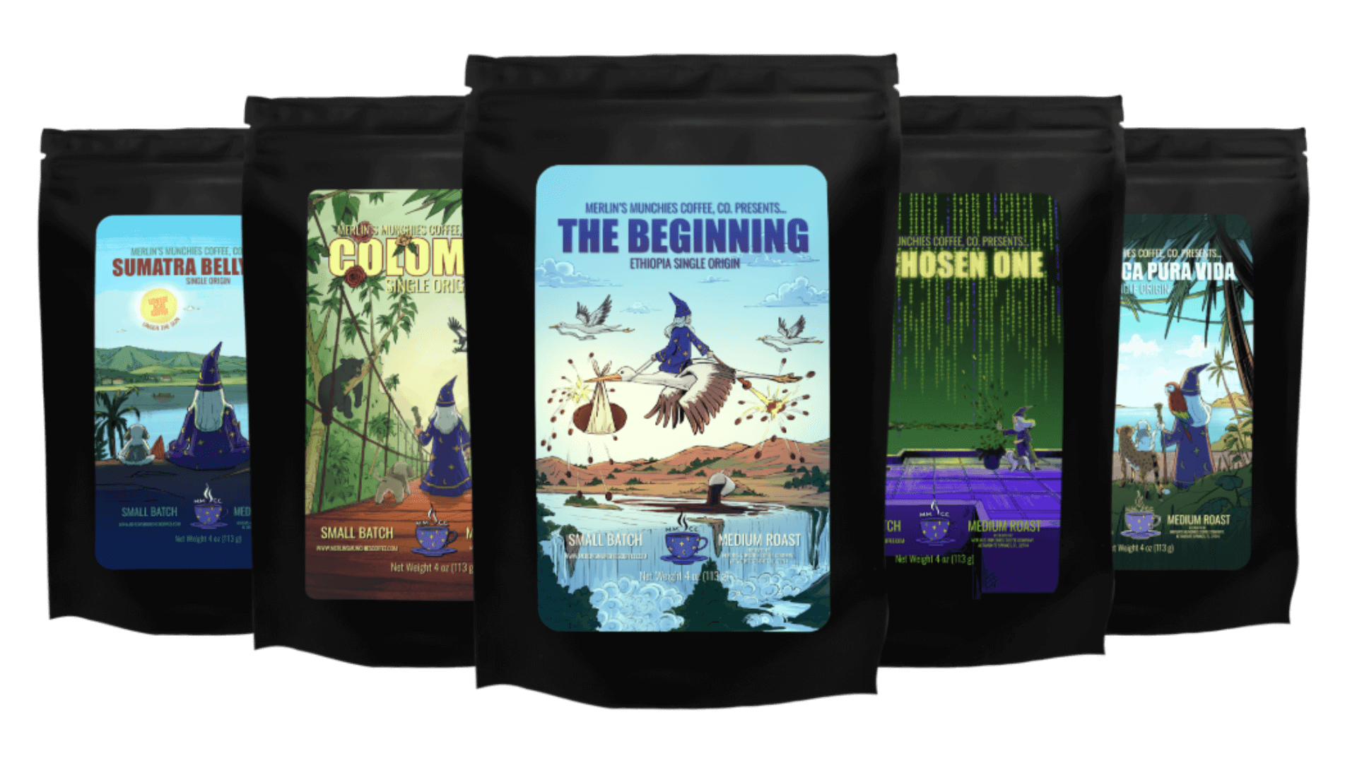 Sample Packs – Merlin's Munchies Coffee Company